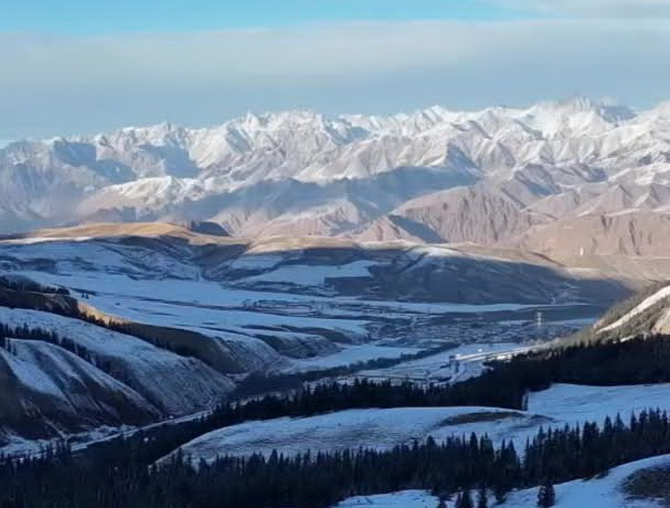 青海祁連：雪后初晴 冬景如畫(huà)